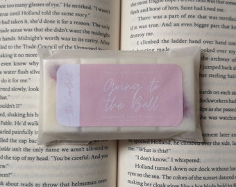 Peony scented bookish WAX MELT | Going to the Ball | Book themed | Pride & Prejudice fans | Bookworm gift