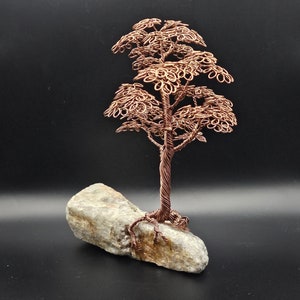 Copper Wire Oak Tree on Quartz