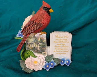 The Hamilton Collection Thomas Kinkade A Love So Dear Sculpted Cardinal Figurine