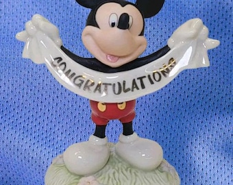 Lenox Disney Mickey's Congratulations 4" Figurine Celebration Mickey Mouse