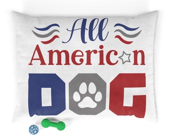 4th of July Dog Bed | Dog Beds | Pet Products | Dog Products | Red White & Blue | Gifts for Dogs | Gifts for Pets | Dog Gifts