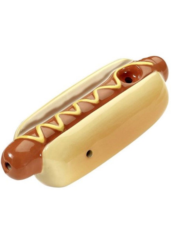 Hot Dog Ceramic Pipe Etsy