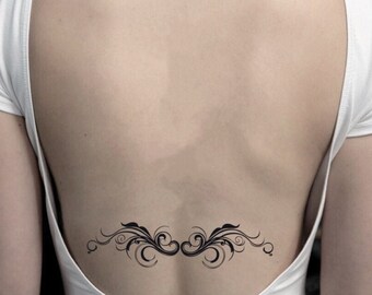 Unteren Rucken Tattoo Etsy