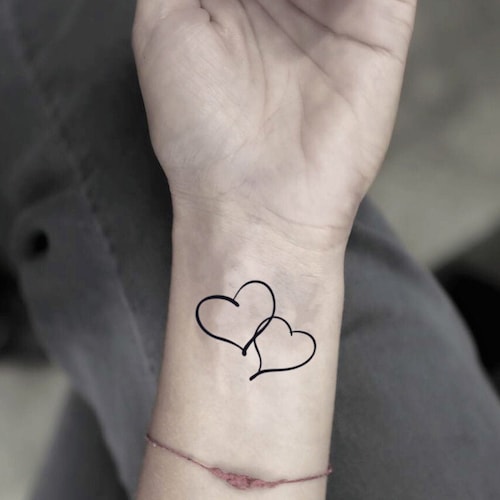 Infinity Heart Temporary Tattoo - Etsy
