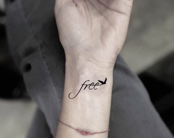 My infinity free bird tattoo   Bird tattoo wrist Wrist tattoos words  Cage tattoos
