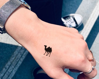camel cigarettes tattoo Camel Toe Size Temporary Tattoo Sticker (set of 4)