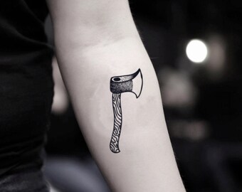 Axe Tattoo Etsy Axe Tattoo Etsy