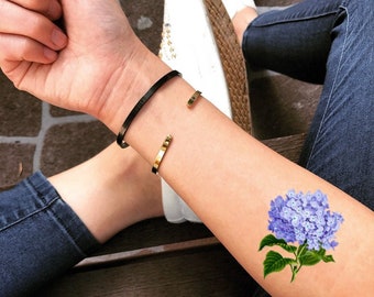 Hydrangea Tattoo Etsy