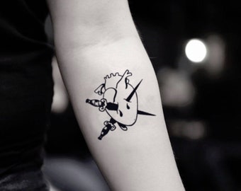Broken Heart Tattoo Etsy