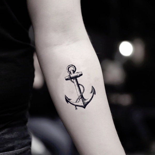 Anchor Temporary Fake Tattoo Sticker (Set of 2)