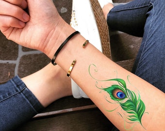 fashionoid Maa Om Peacock Feather Combo Waterproof Temporary Tattoo  Price  in India Buy fashionoid Maa Om Peacock Feather Combo Waterproof Temporary  Tattoo Online In India Reviews Ratings  Features  Flipkartcom