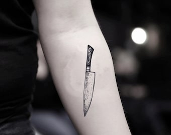Knife Tattoo Etsy Knife Tattoo Etsy