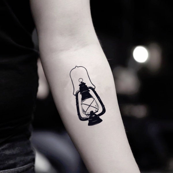 Lantern Temporary Fake Tattoo Sticker (Set of 2)