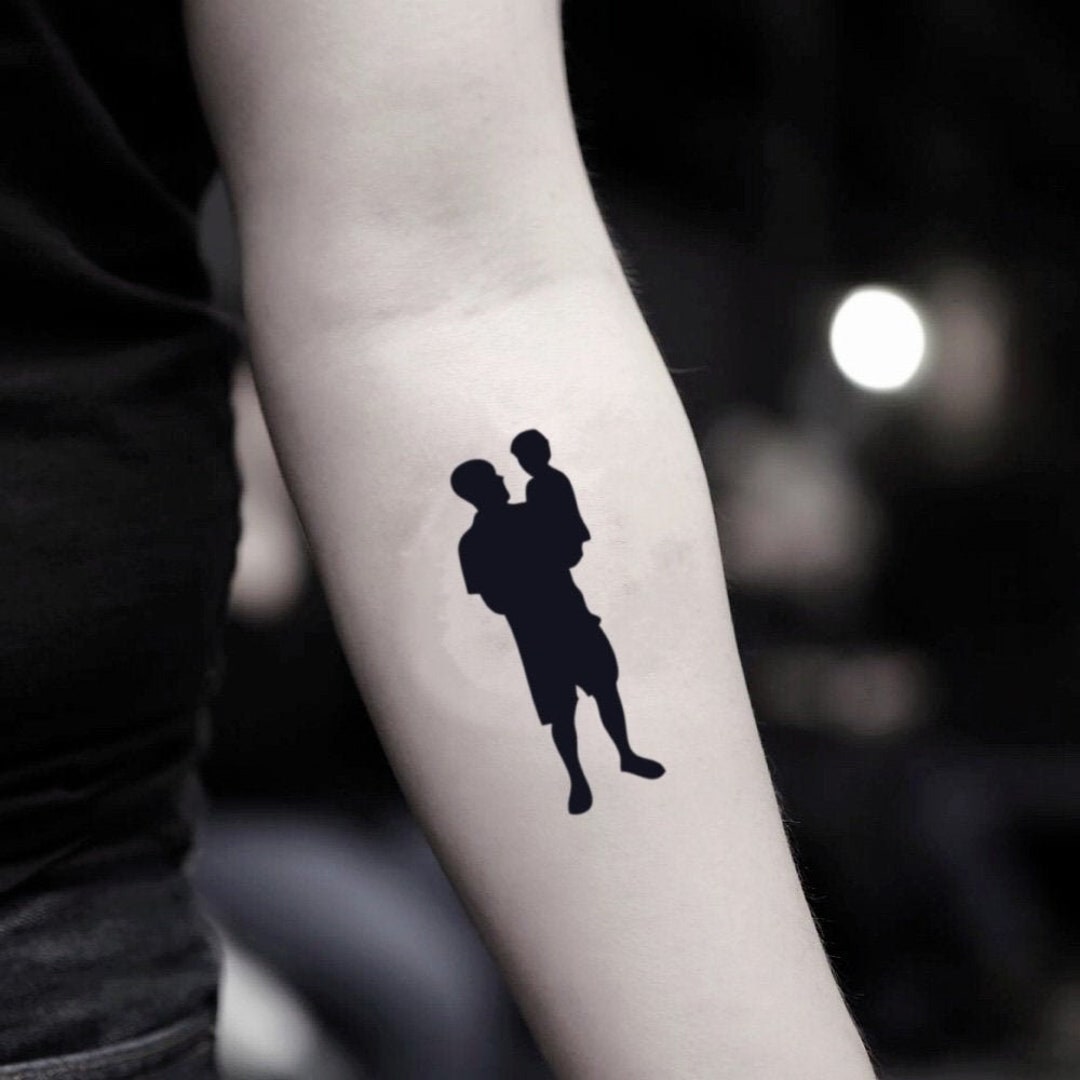 Father Son Temporary Fake Tattoo Sticker set of 2 - Etsy Australia