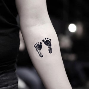 Baby Feet Temporary Fake Tattoo Sticker set of 2 - Etsy