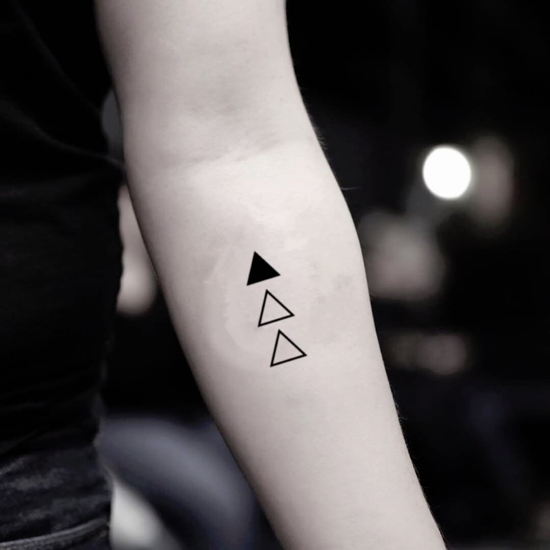 Tatouage Triangle Frere Et Soeur Autocollant temporaire de tatouage de faux assorti de frère - Etsy France