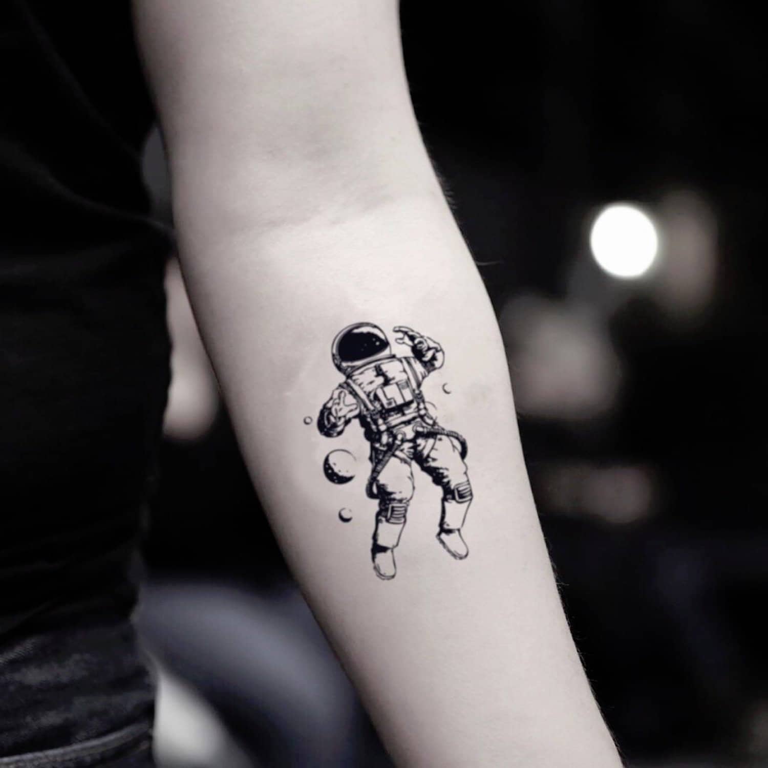 Astronaut Temporary Fake Tattoo Sticker set of 2 - Etsy Singapore