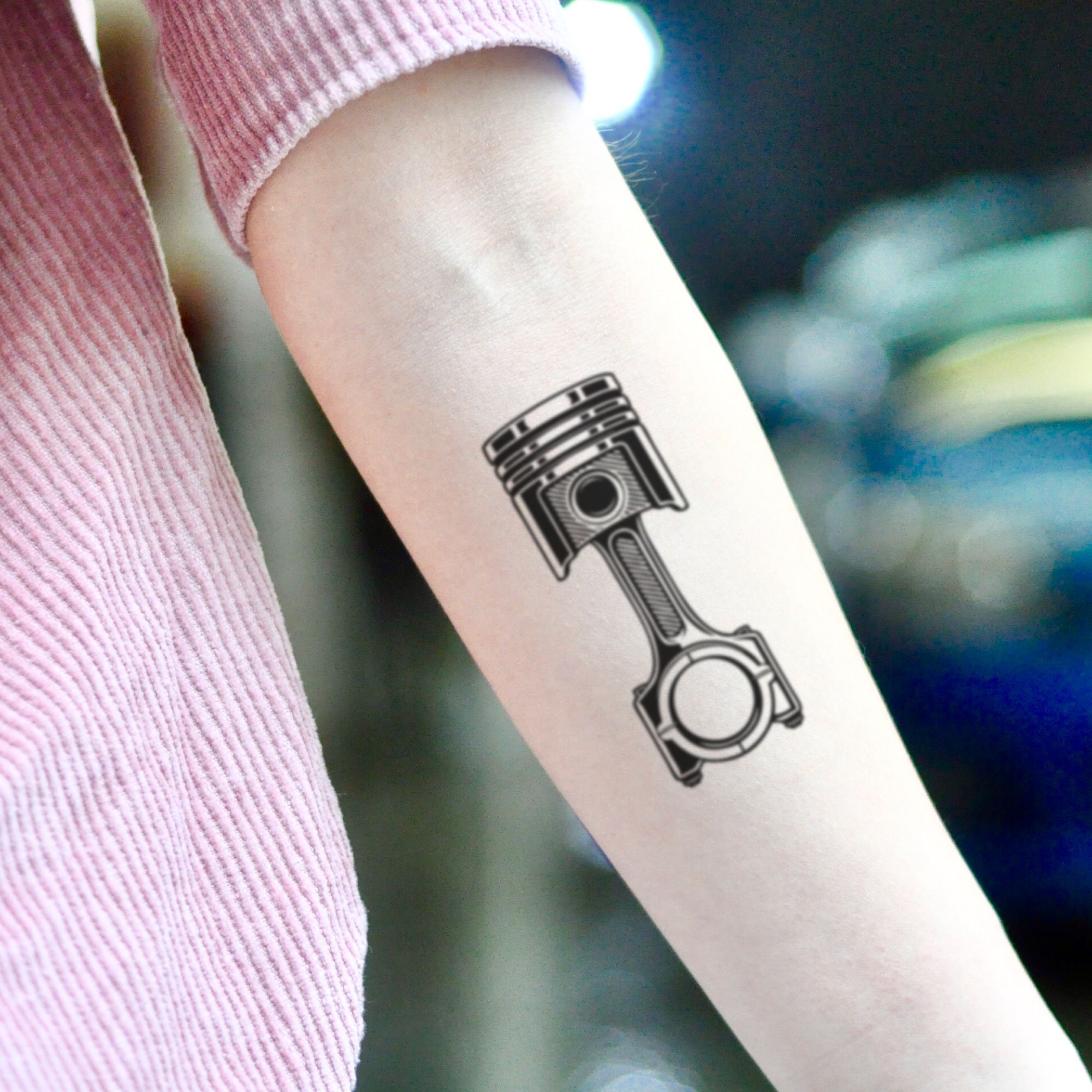 Piston Temporary Tattoo Sticker set of 2 - Etsy Canada Piston Temporary Tattoo Sticker set of 2 - Etsy Canada