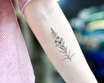 Rhododendron Temporary Tattoo Sticker (set of 2) - Etsy Denmark