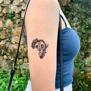 Afrikanischer Löwe temporärer Tattoo Aufkleber (2er Set)