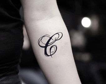 Letter Tattoo Etsy