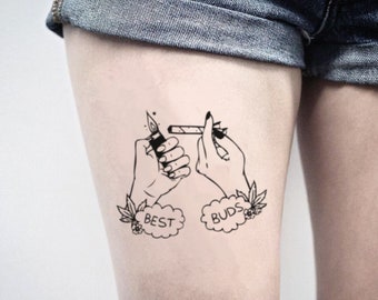 Best Buds Tattoo - Etsy Best Buds Tattoo - Etsy