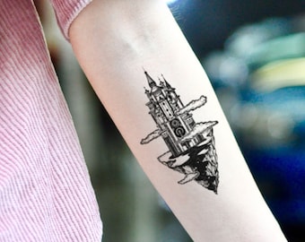 Castle Tattoo Etsy