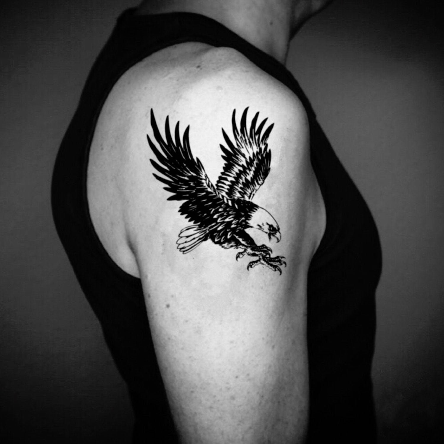 Traditional Eagle Temporary Tattoo  EasyTatt