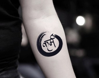 Karma Tattoo - Etsy Karma Tattoo - Etsy