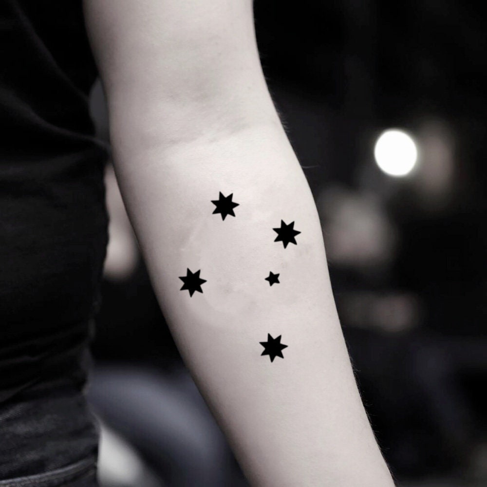 Tatuaje de pared estrellas fluorescentes 100 piezas M1169 