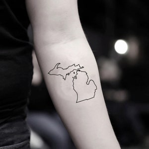 Missouri Karte temporäre Tattoo Aufkleber (2er Set)