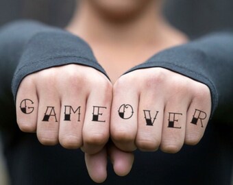 Love Hate Tattoo Etsy