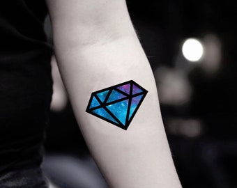 Galaxy Diamond Temporary Fake Tattoo Sticker set of 2 - Etsy Israel Galaxy Diamond Temporary Fake Tattoo Sticker set of 2 - Etsy Israel