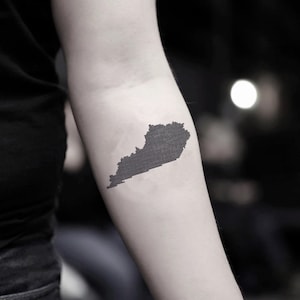 Kentucky temporärer Tattoo Aufkleber (2er Set)