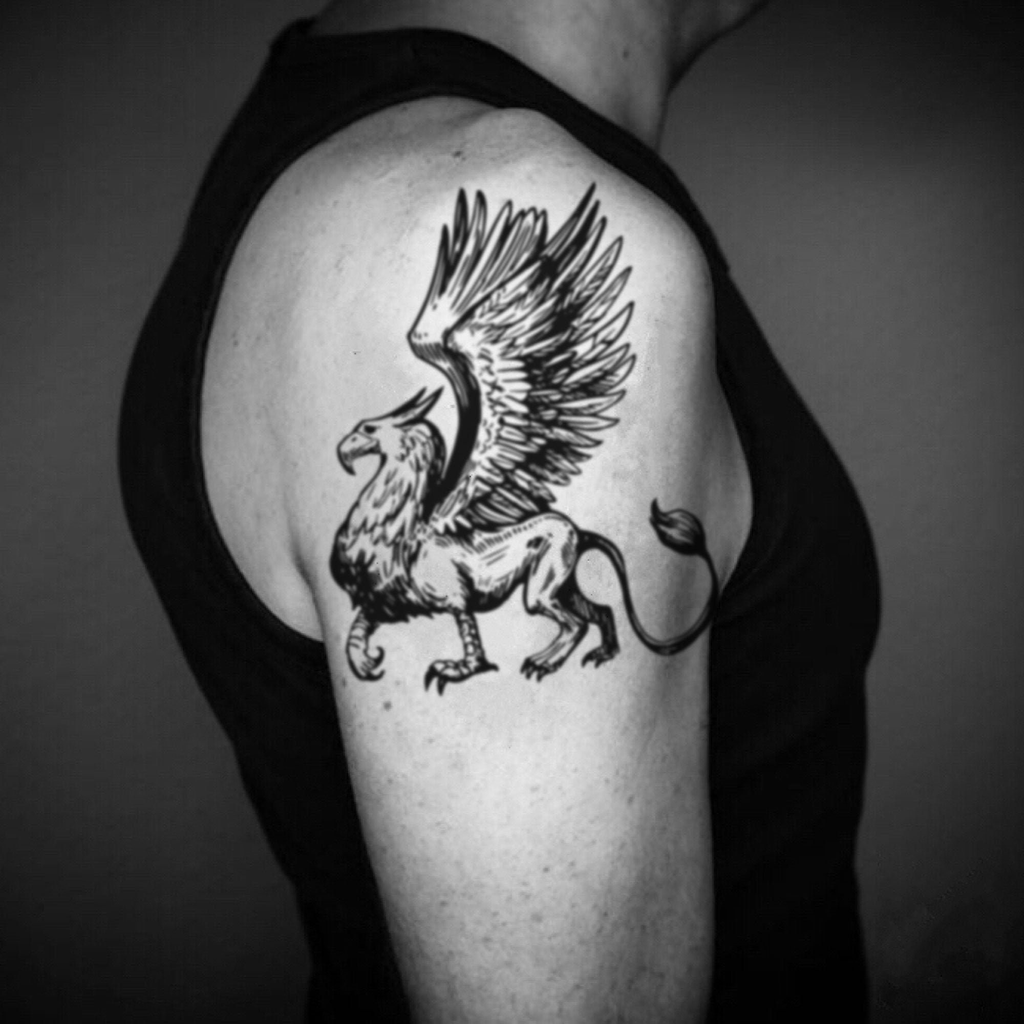 70 Griffin Tattoo Designs For Men  Mythological Creature Ideas  Griffin  tattoo Tattoo designs men Traditional tattoo