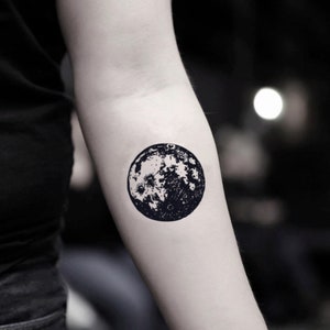 Full Moon Tattoo - Etsy Australia