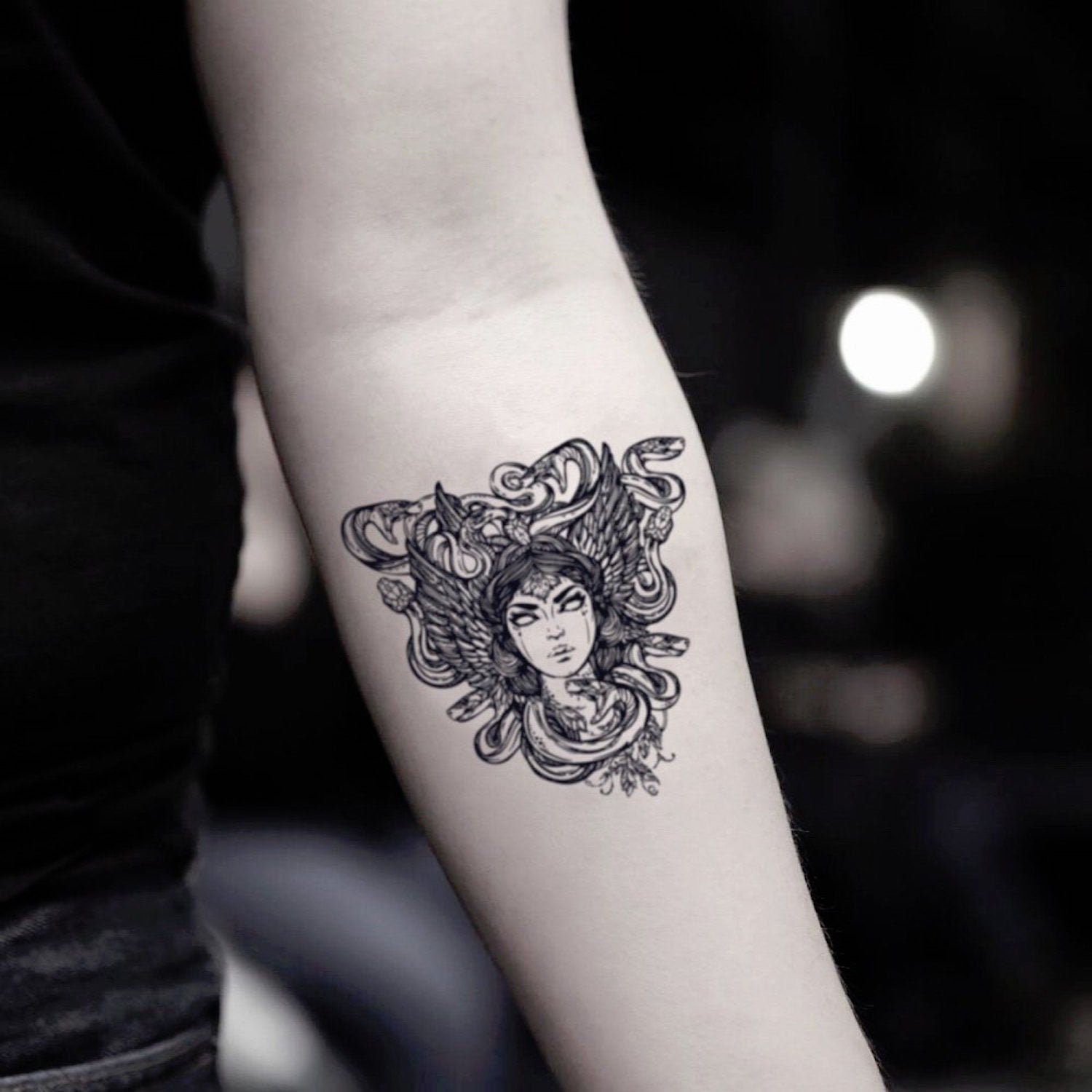 Fake Medusa Tattoo - Etsy Fake Medusa Tattoo - Etsy