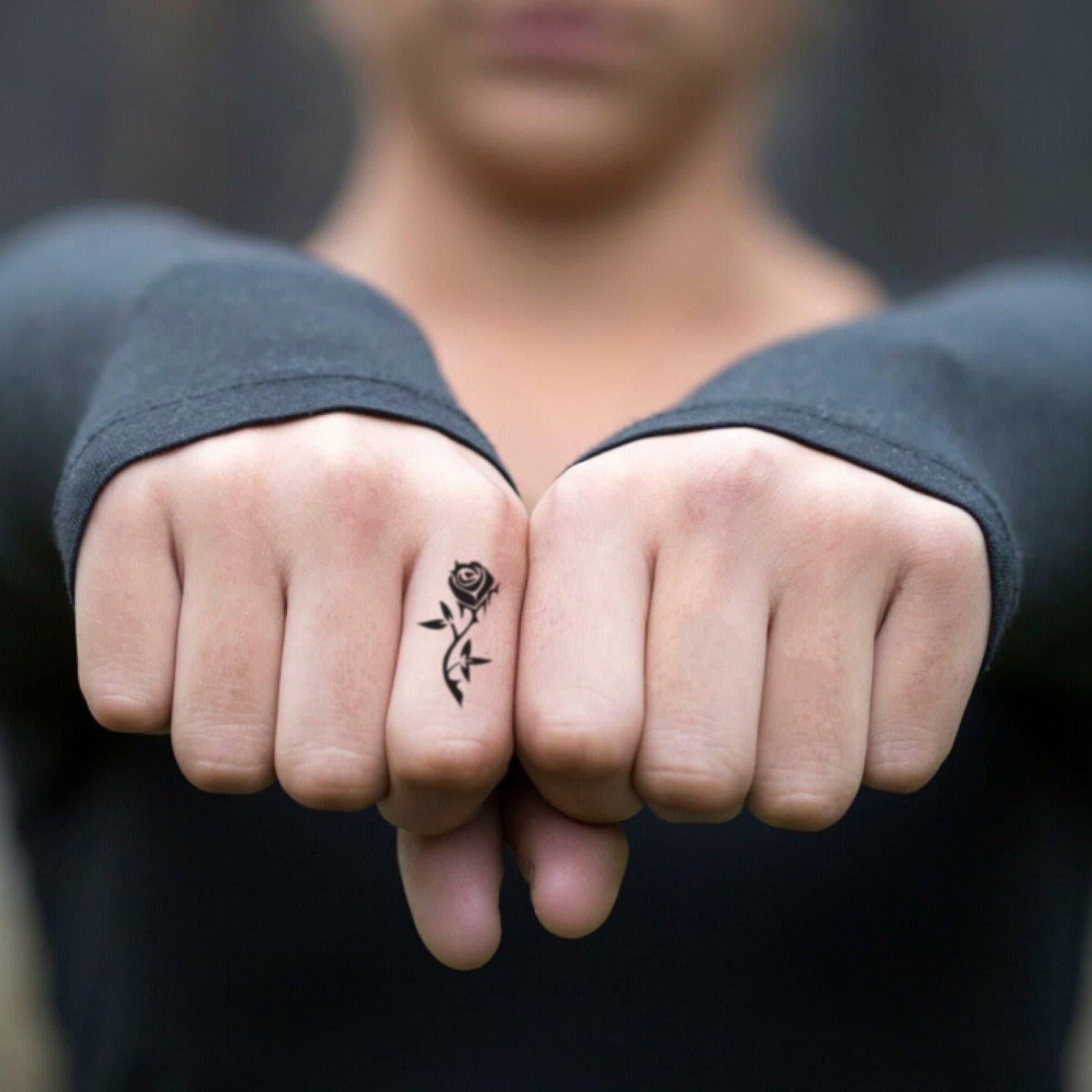 Simply Inked New Minimalist Finger Temporary Tattoo Bundle