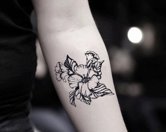 Tip 97+ about black hibiscus flower tattoo latest .vn Tip 97+ about black hibiscus flower tattoo latest .vn