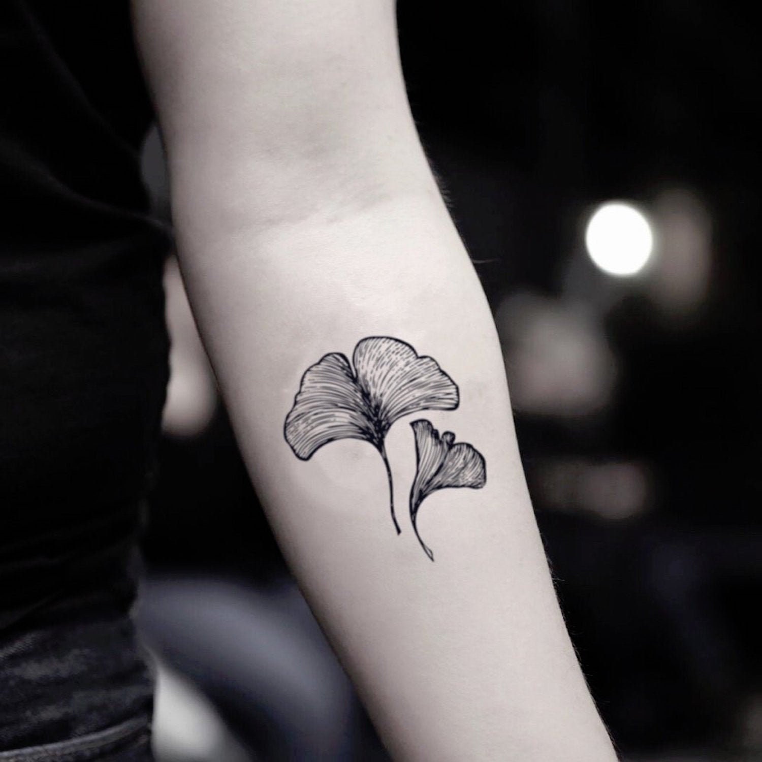 Tattoo uploaded by JenTheRipper • Graphic ginkgo tattoo by Ugly Ink #ginkgo  #leaf #UglyInk #graphic • Tattoodo