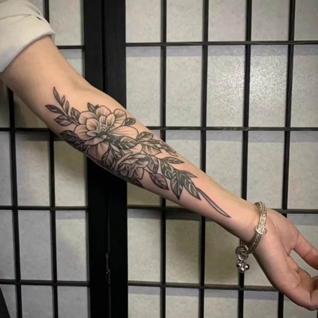 Floral Half Sleeve Tattoos That Bloom