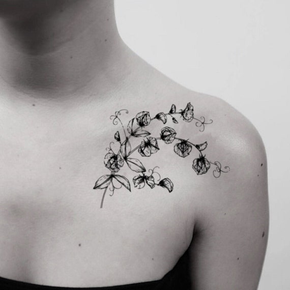 Designs with Sweet pea  Tattoo Designs for Women  Flower