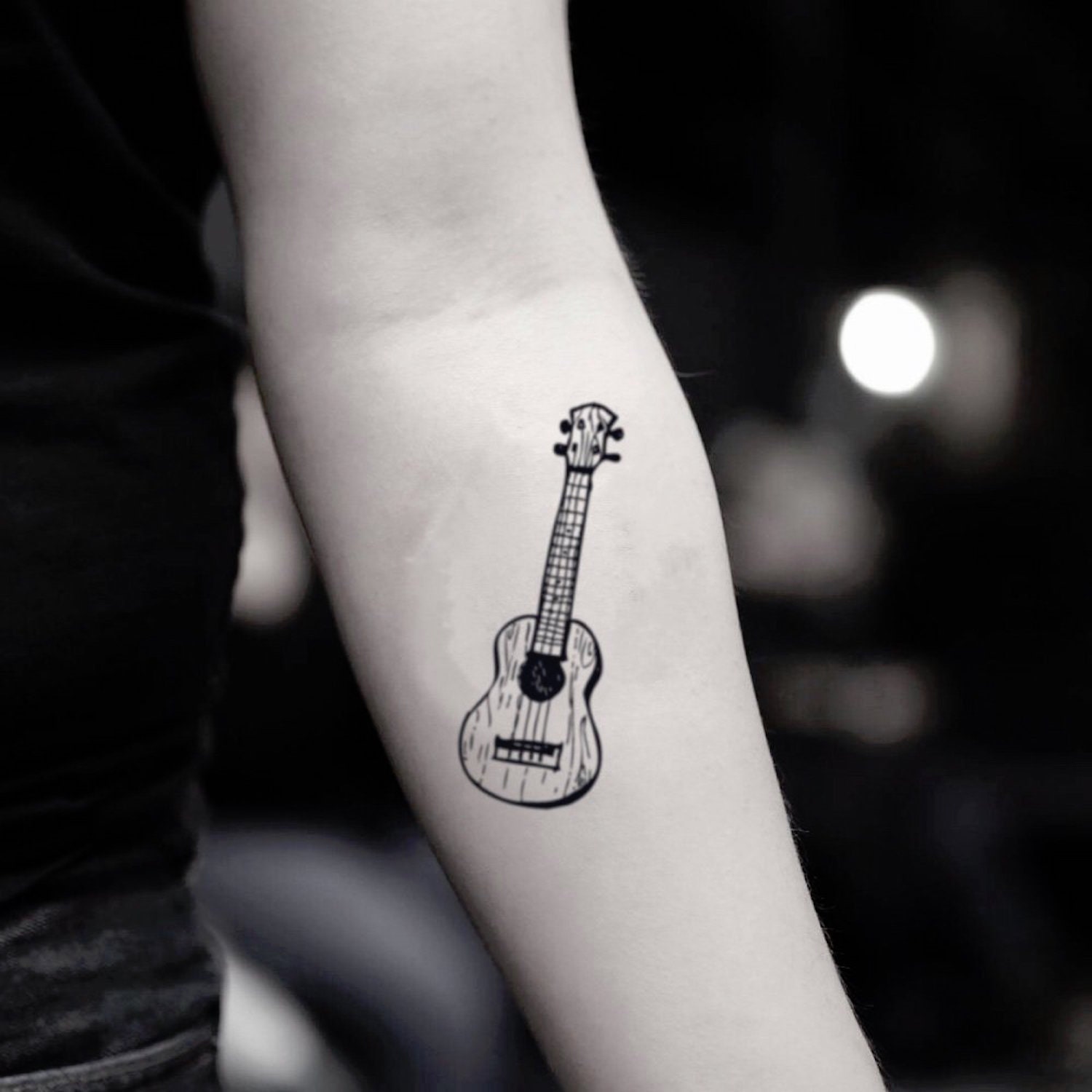 Small Guitar Tattoo - Etsy Small Guitar Tattoo - Etsy