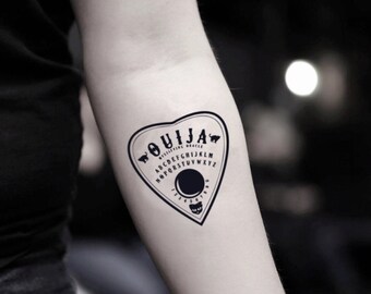 Ouija Brett temporärer Fake Tattoo Aufkleber (2er Set)