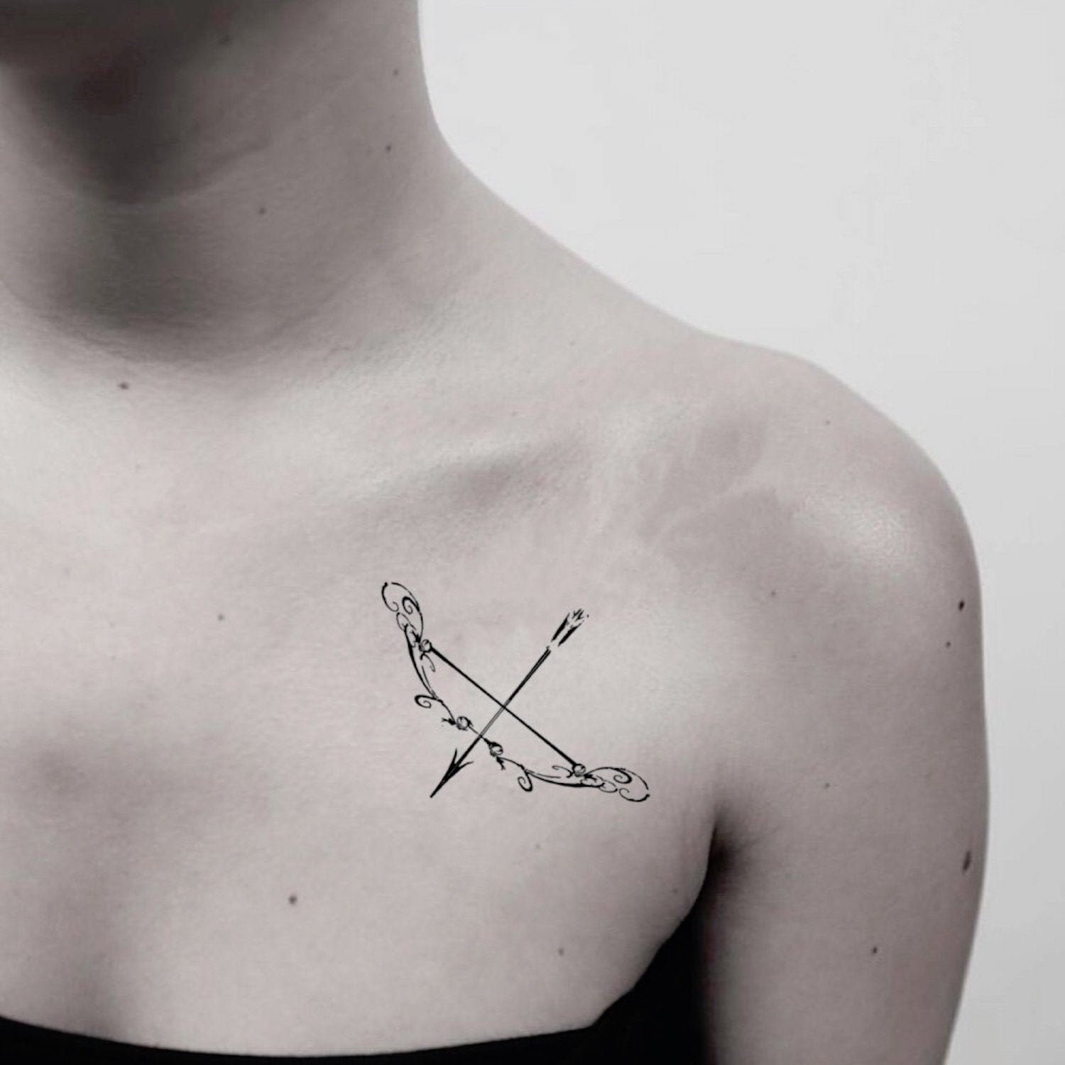 compound bow and arrow tattoos