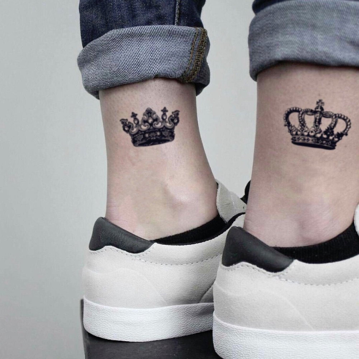 Matching Queen and King of Hearts Temporary Tattoos for Weddings - Set –  Tatteco