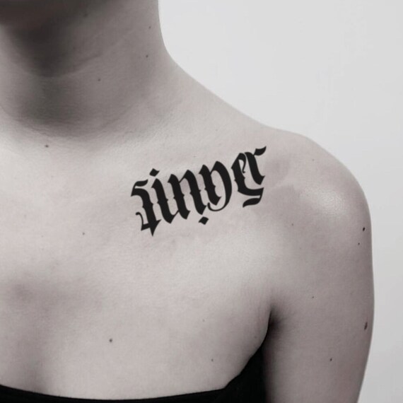 True Love Ambigram by Joel @ Platinum Ink, San Antonio, TX : r/tattoos