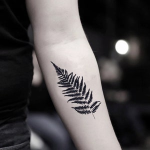 Fern Temporary Fake Tattoo Sticker (Set of 2)