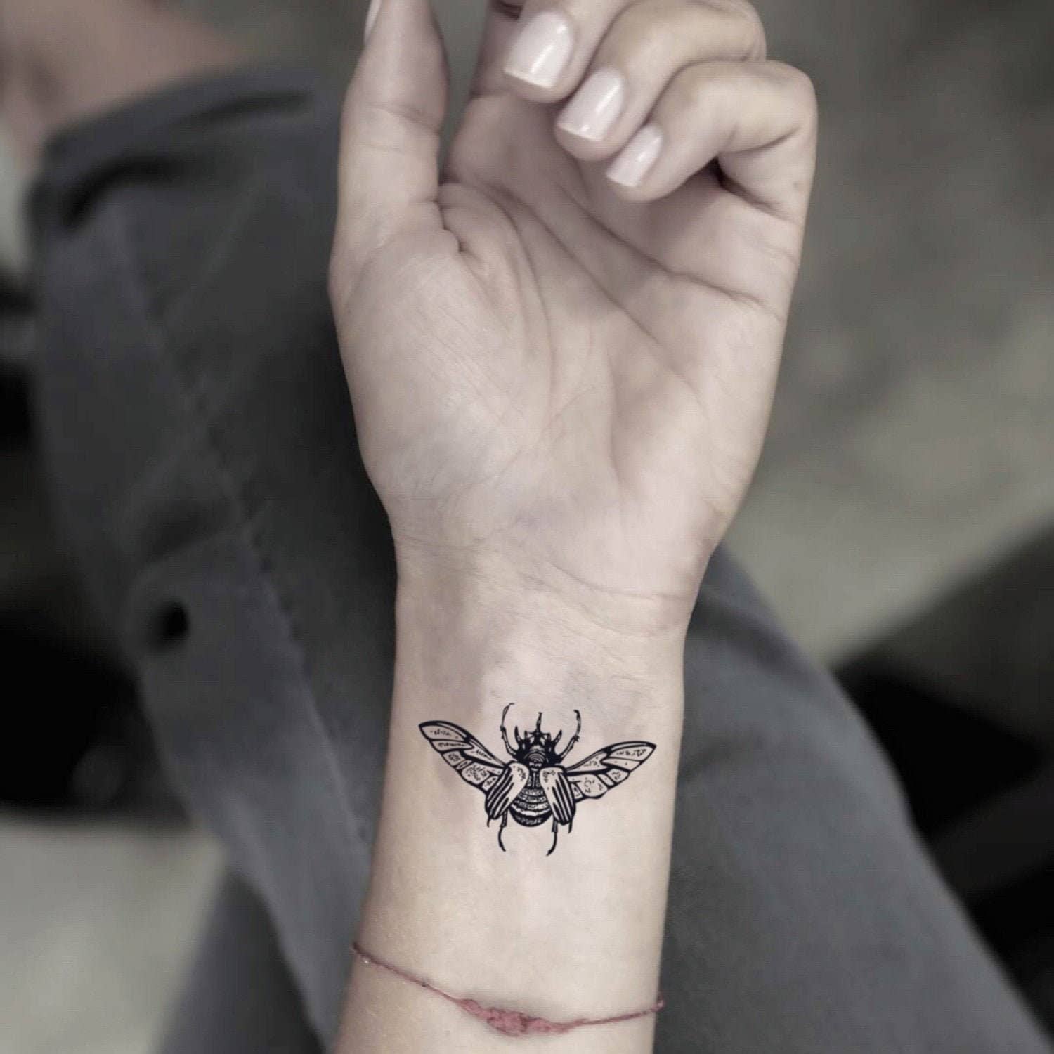 Small Scarab Tattoo Design  Scarab tattoo Tattoos Beetle tattoo