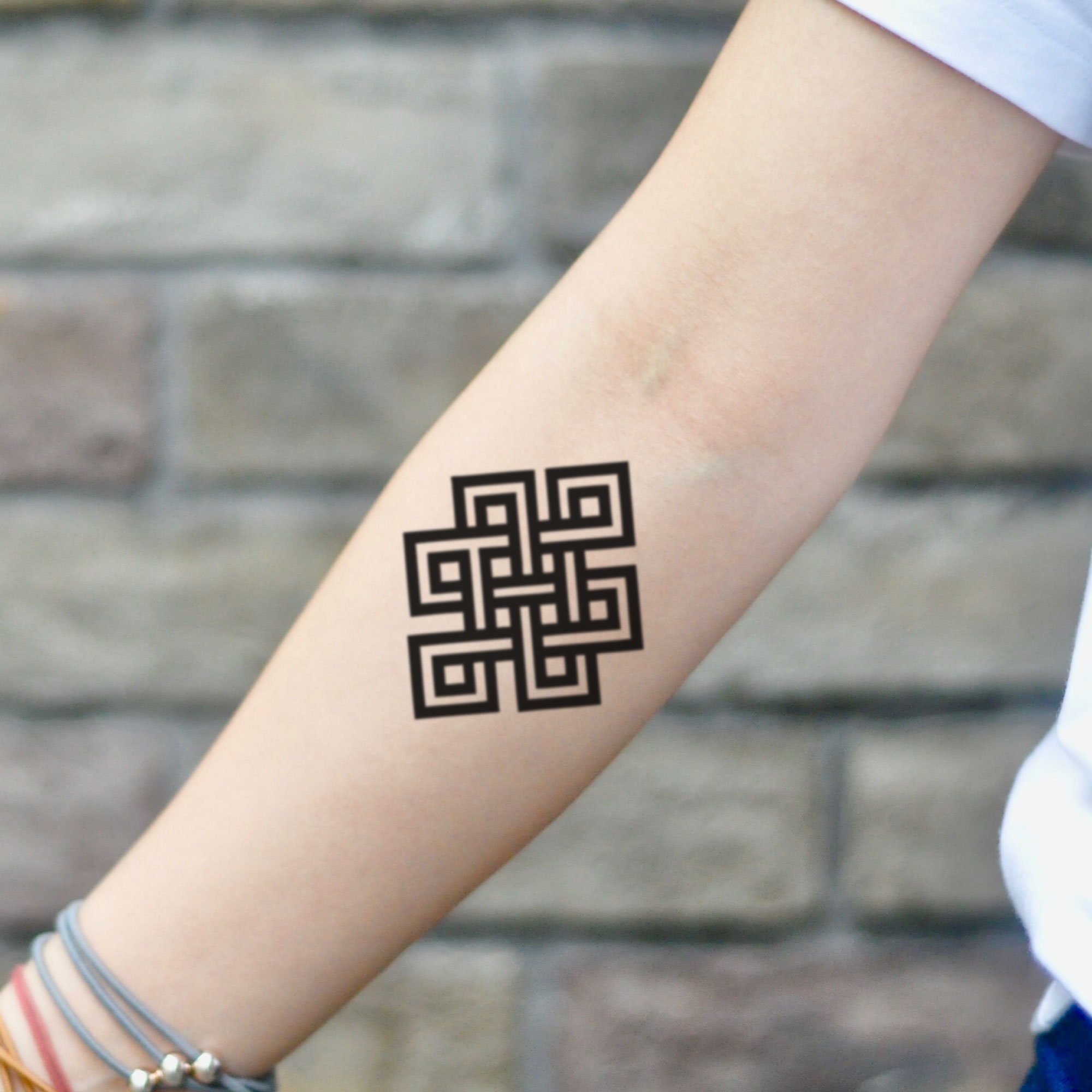 Endless Knot Tattoo - Etsy Endless Knot Tattoo - Etsy